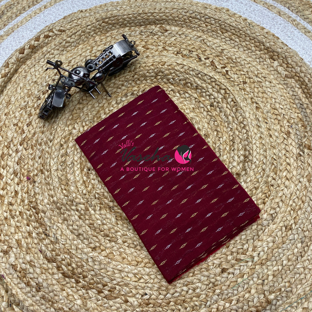 Blouse Bit - Pack Of 10pcs - Assorted-  Semi Raw Silk  - 1 mtr - VVBB006