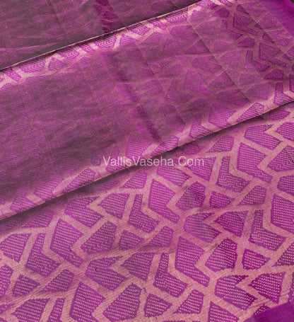Pure Soft Silk Saree - Light weight - Borderless - Dark Purple - VVPSS027