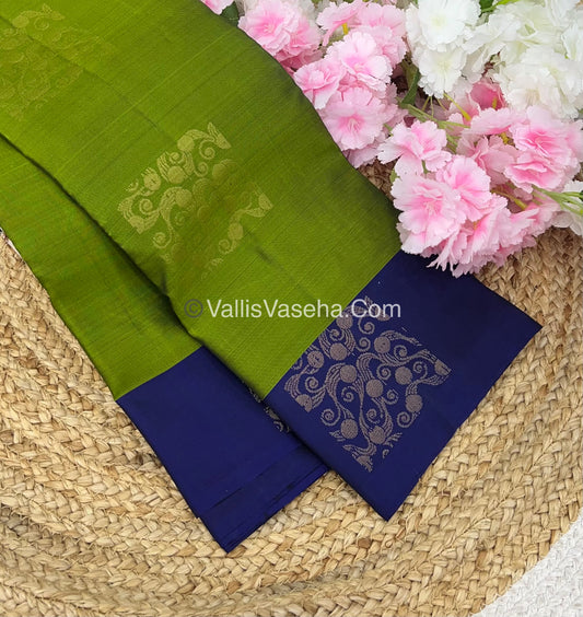 Half Mix - Pure Soft Silk Saree - VVPSS030