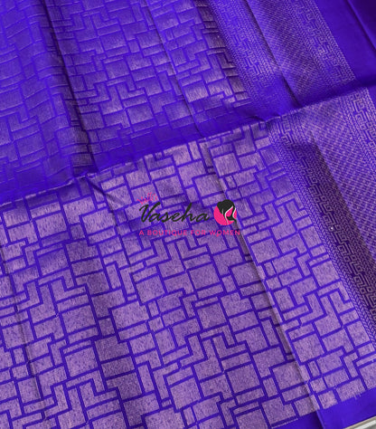 Pure Soft Silk Saree - Lavender & Violet - VVPSS124