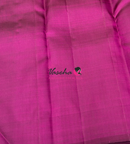 Pure Kanchipuram Silk Saree - Purplish Pink Shade - VVPS054