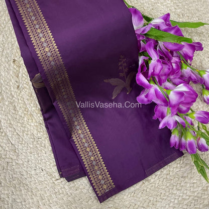 Semi Soft Silk - Border less - Purple Shade -VVSSS034