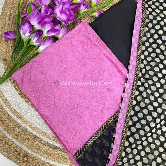 50% less - Offer Unstitched Material -  Mixed Cotto Material - VVDUM001