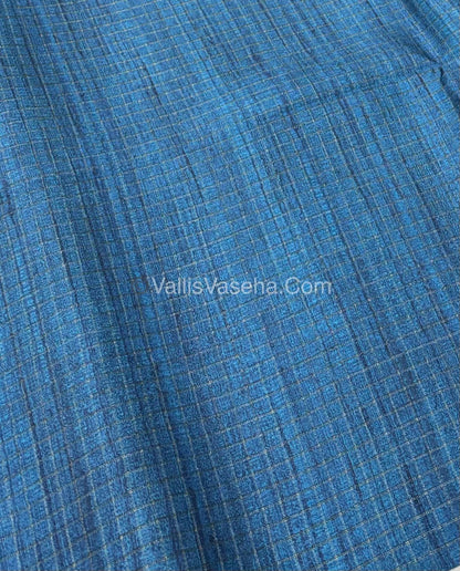 Art Tussar / Art Silk - Purple & Blue - VVATS002