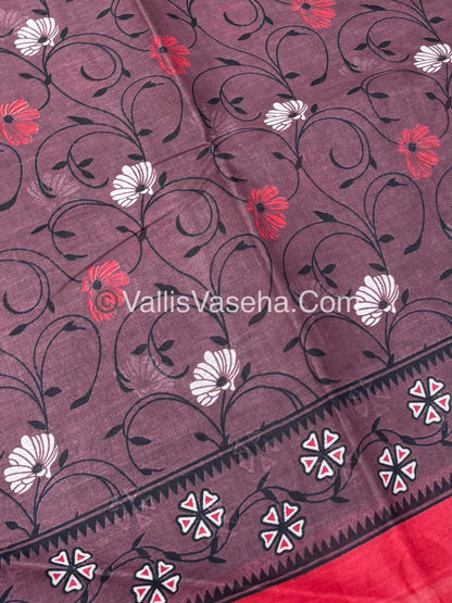 Pure Cotton Voile Saree | VVPVC001