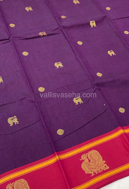 Premium Kanchi Cotton Saree - VVKCS004