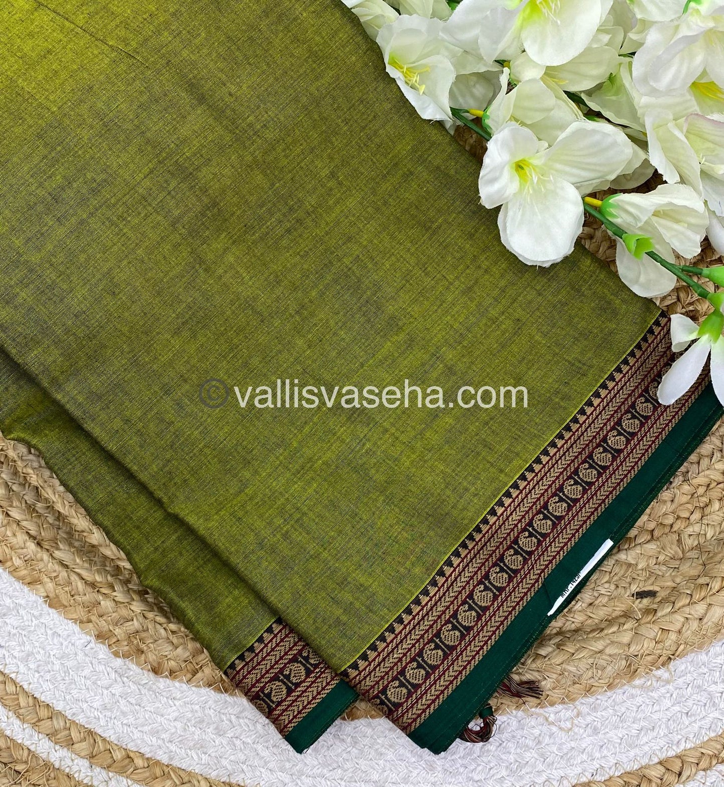 Narayanapet Mercerised Cotton Saree - VVNMC001