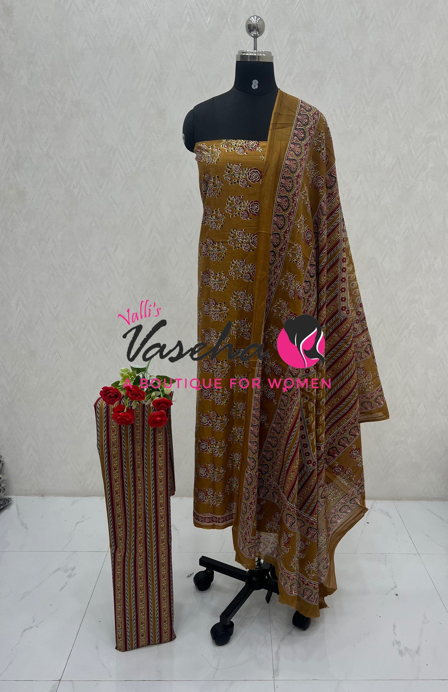 Pure Mul Mul Cotton | Unstitched Material | VVUSM079