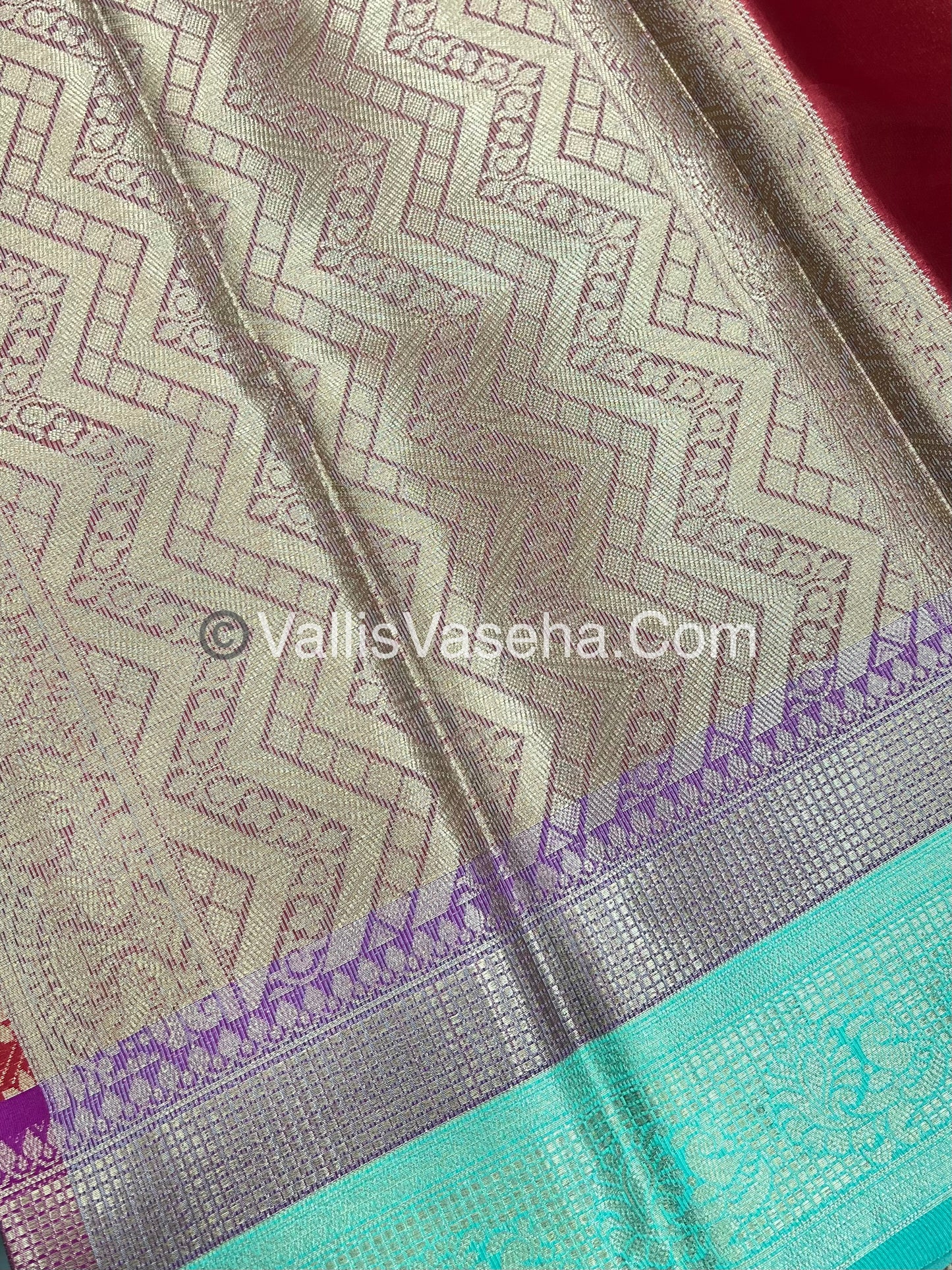 50% less - Offer Saree - Semi Banarasi Saree   - VVDS007