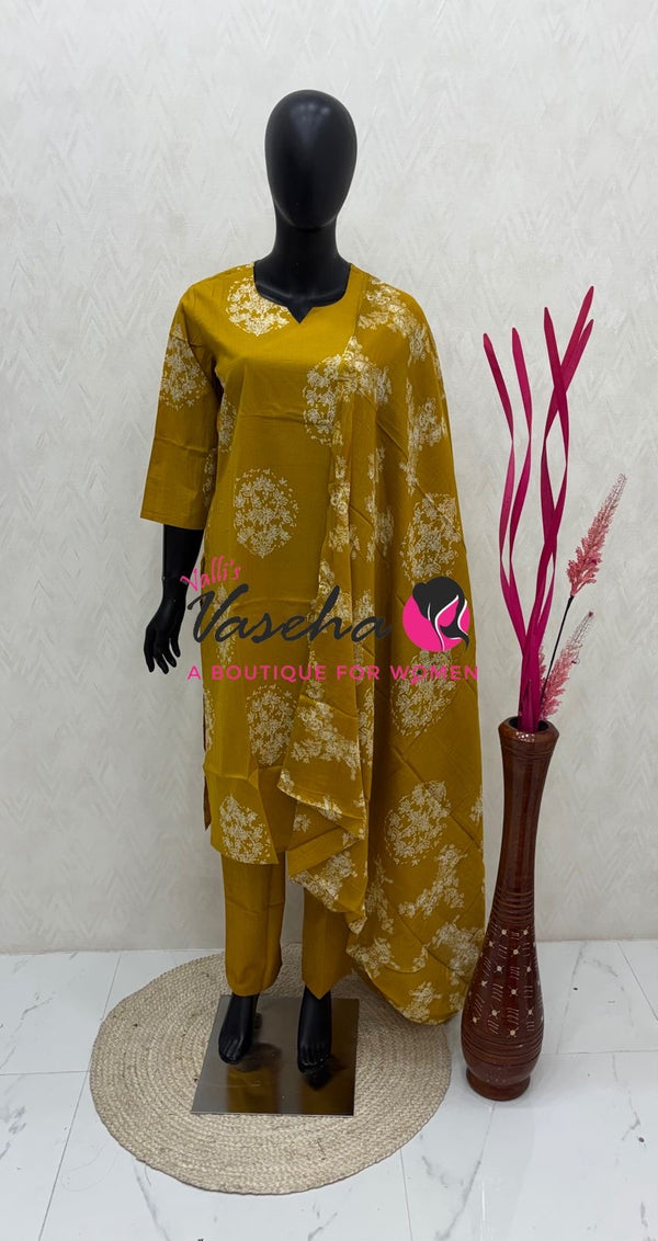 Readymade 3pc Set - Cotton - VVRMS017