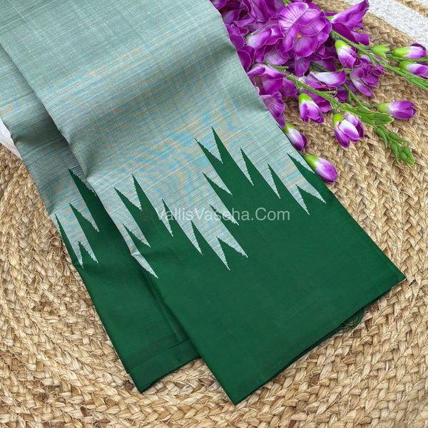 Pure Kanchipuram Silk Saree - Thalampoo - VVPS029