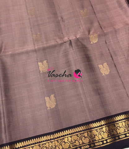 Pure Soft Silk Saree - Chocolate & Brown Shade - VVPSS099