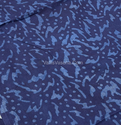 Pure Soft Mul Mul Cotton Sarees - Hand Block Prints - VVMMC006