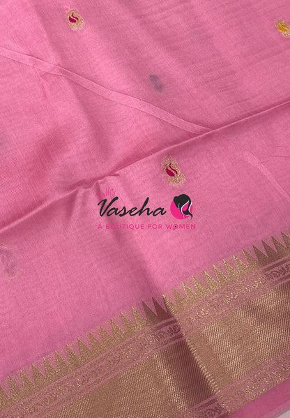 Semi Raw silk - Pink Shade - VVRS010
