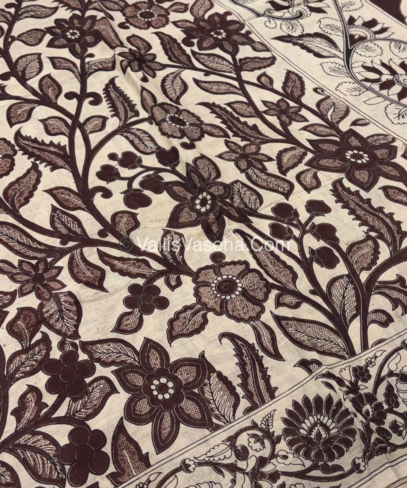 Pure Kalamkari Cotton Saree - VVPKC002