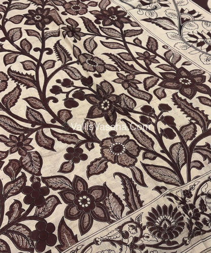 Pure Kalamkari Cotton Saree - VVPKC002