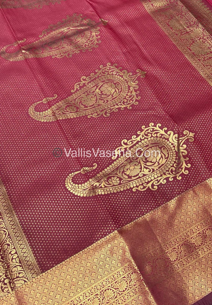 Semi Kanchipuram Silk - Pink Shade  - VVSKS002