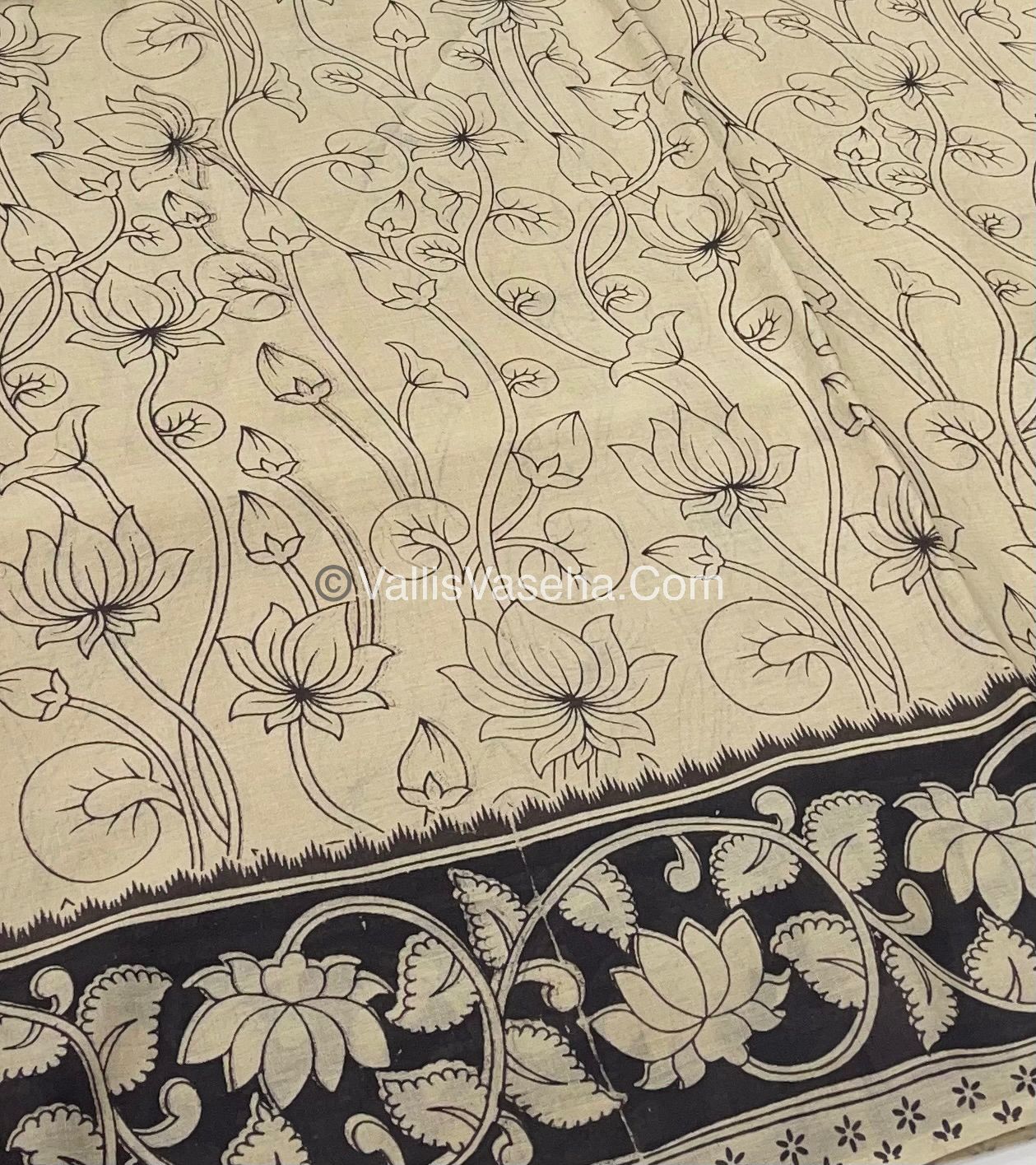 Pure Kalamkari Cotton Saree - VVPKC001