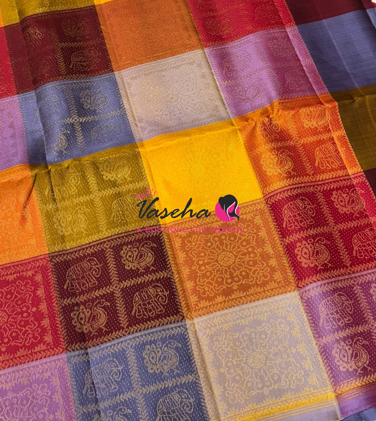 Pure Soft Silk Saree - Partly Pallu -  Half & Half Saree - VVPSS088