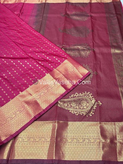Semi Kanchipuram Silk - Pink Shade  - VVSKS002