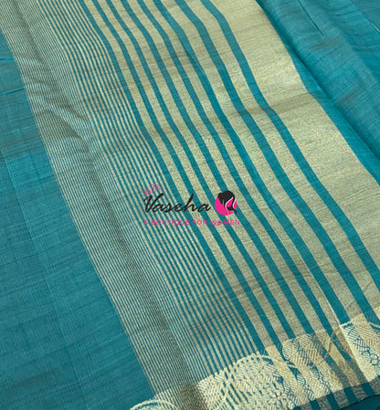 Semi Tussar Silk - Ramar Green Shade - VVSTS003 - (RG)