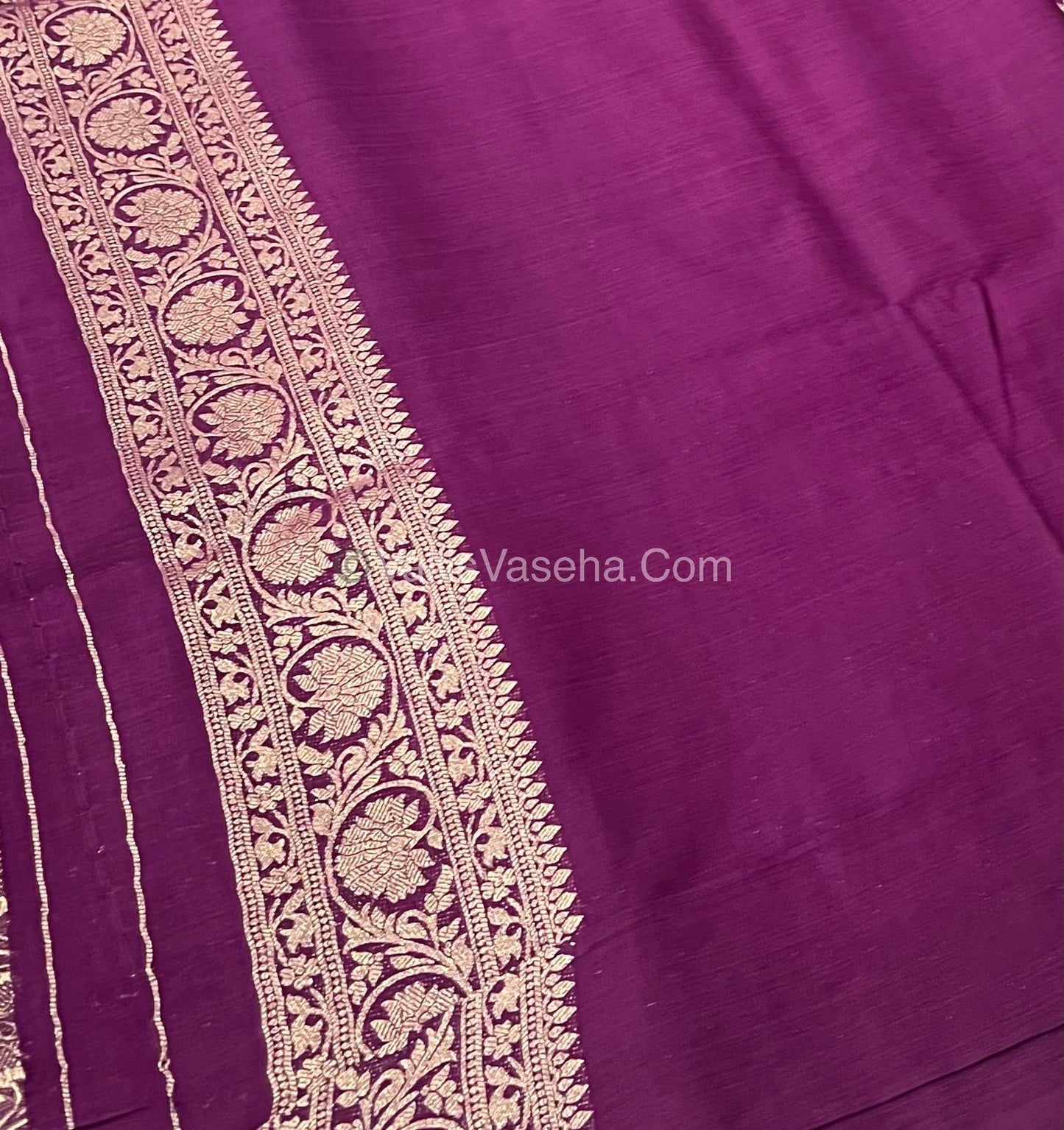 Banarasi - Heritage Silk - Semi Kathan Silk - Wine Shade- VVBHS001