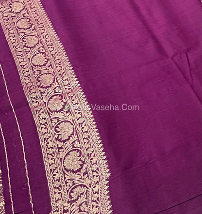 Banarasi - Heritage Silk - Semi Kathan Silk - Wine Shade- VVBHS001