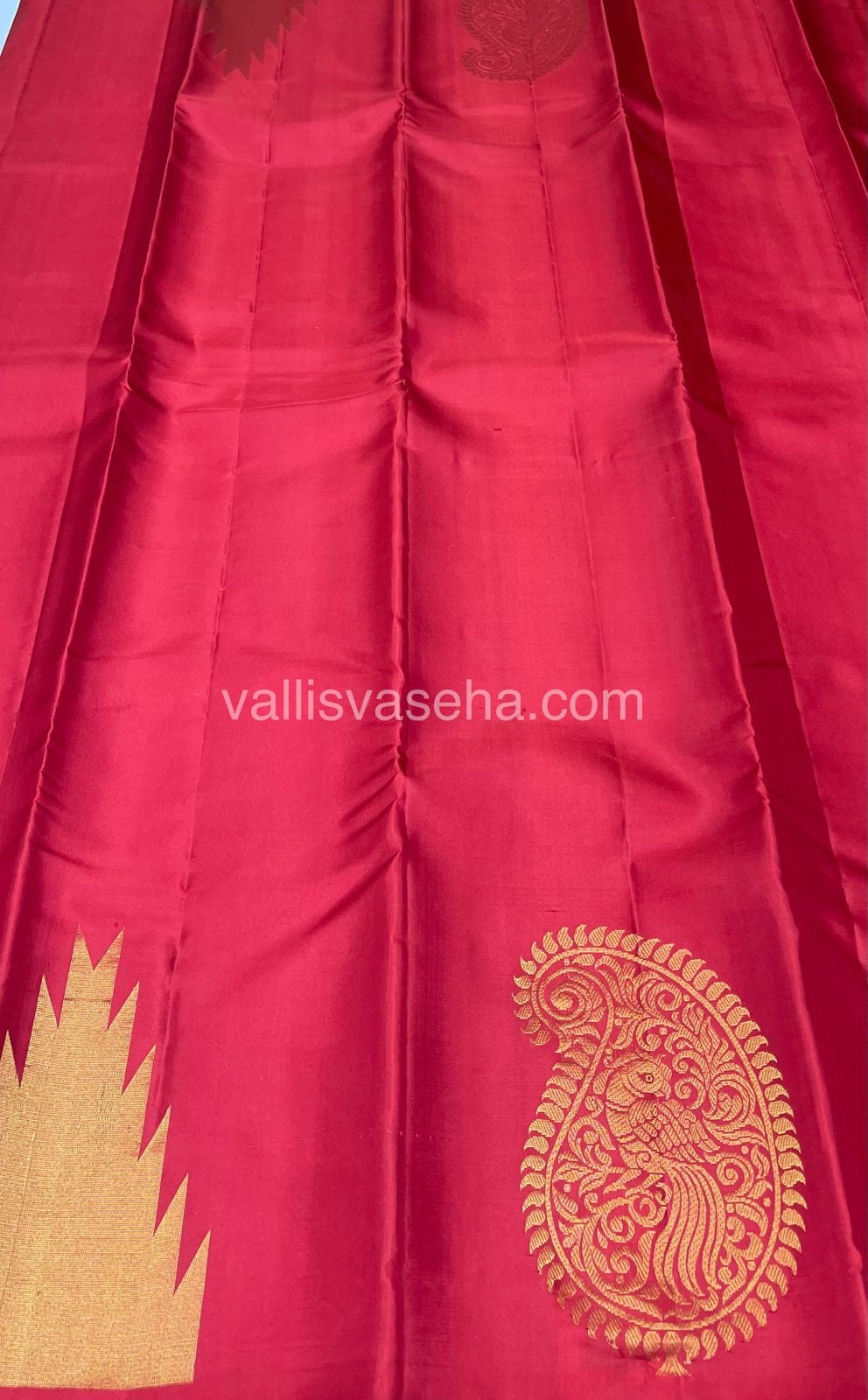 Pure Soft Silk Saree - Jothika Hit design - Red Shade - VVPSS005