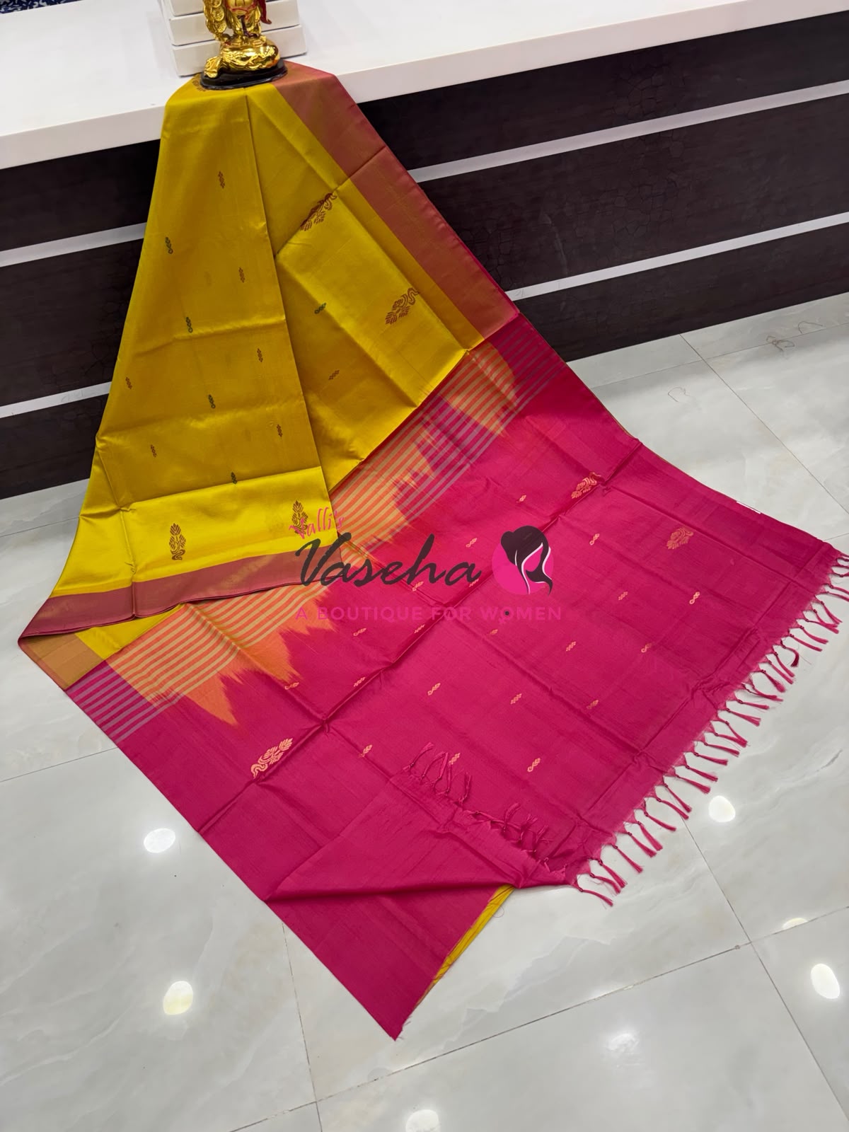 Vazhai Pattu Saree / Banana Pith - With Blouse - VVVPS002