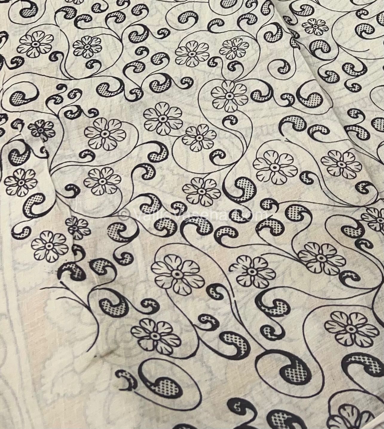 Pure Kalamkari Cotton Saree - VVPKC002
