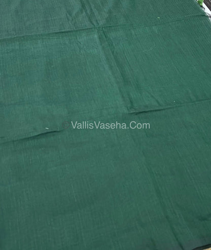 Khadi Cotton Sarees with Kalamkari Blouse - VVKCK001
