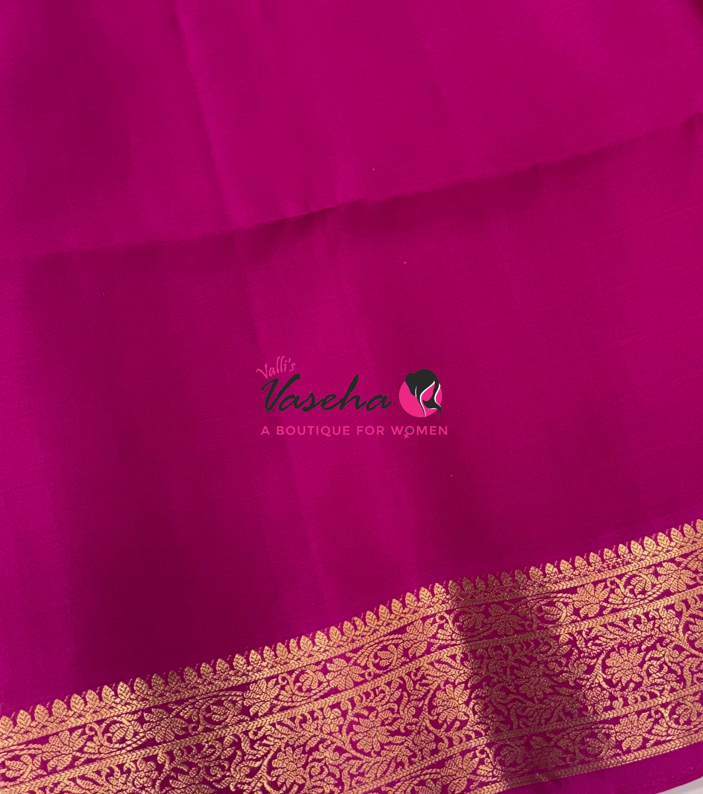 Pure Soft Silk Saree - Peachish Orange With Pink - Velum & Mayilum - Kanchi Border - VVPSS015
