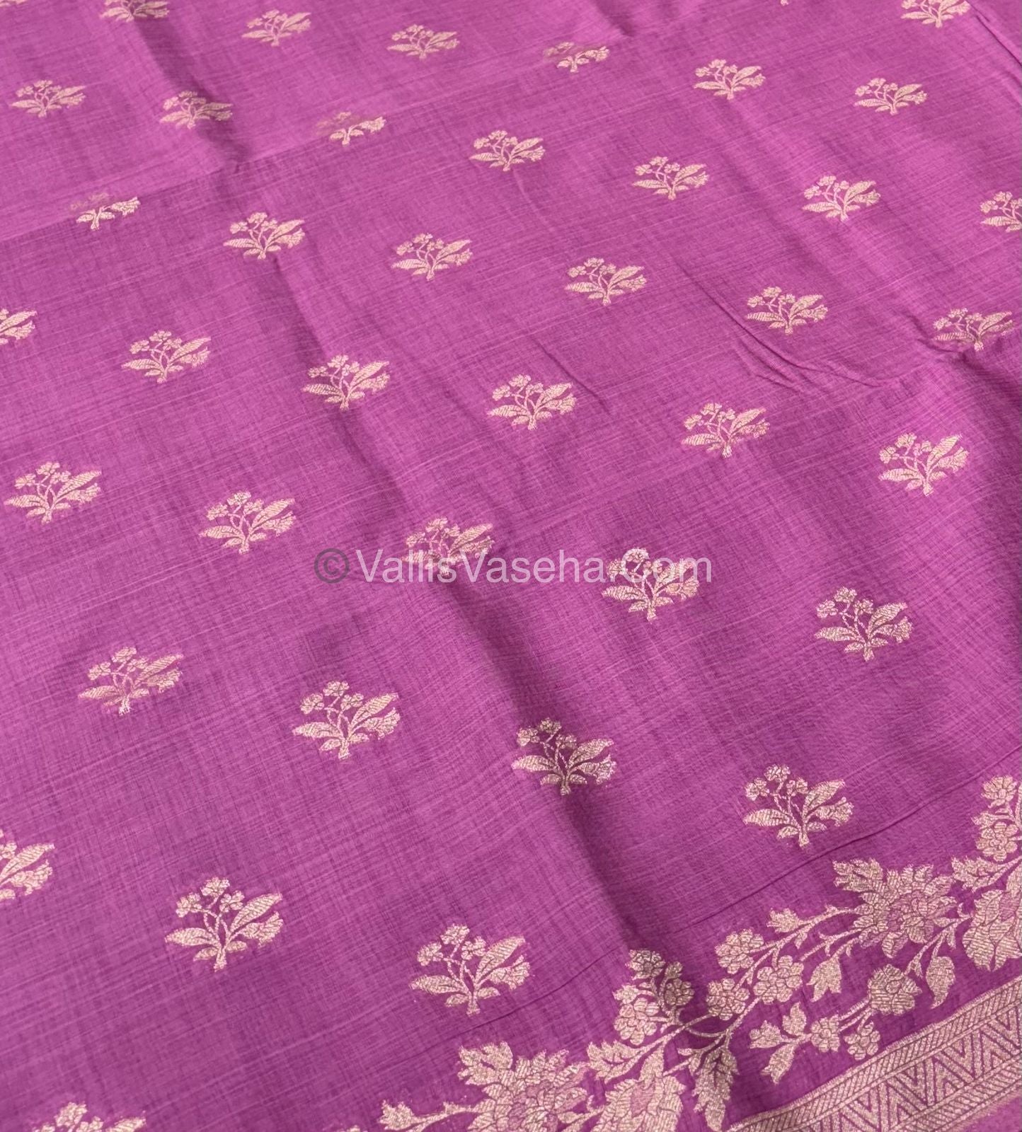 Banarasi - Heritage Silk - Semi Kathan Silk - Onion Pink Shade - VVBHS008