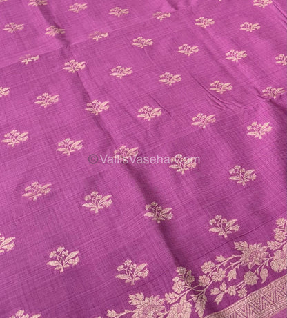 Banarasi - Heritage Silk - Semi Kathan Silk - Onion Pink Shade - VVBHS008