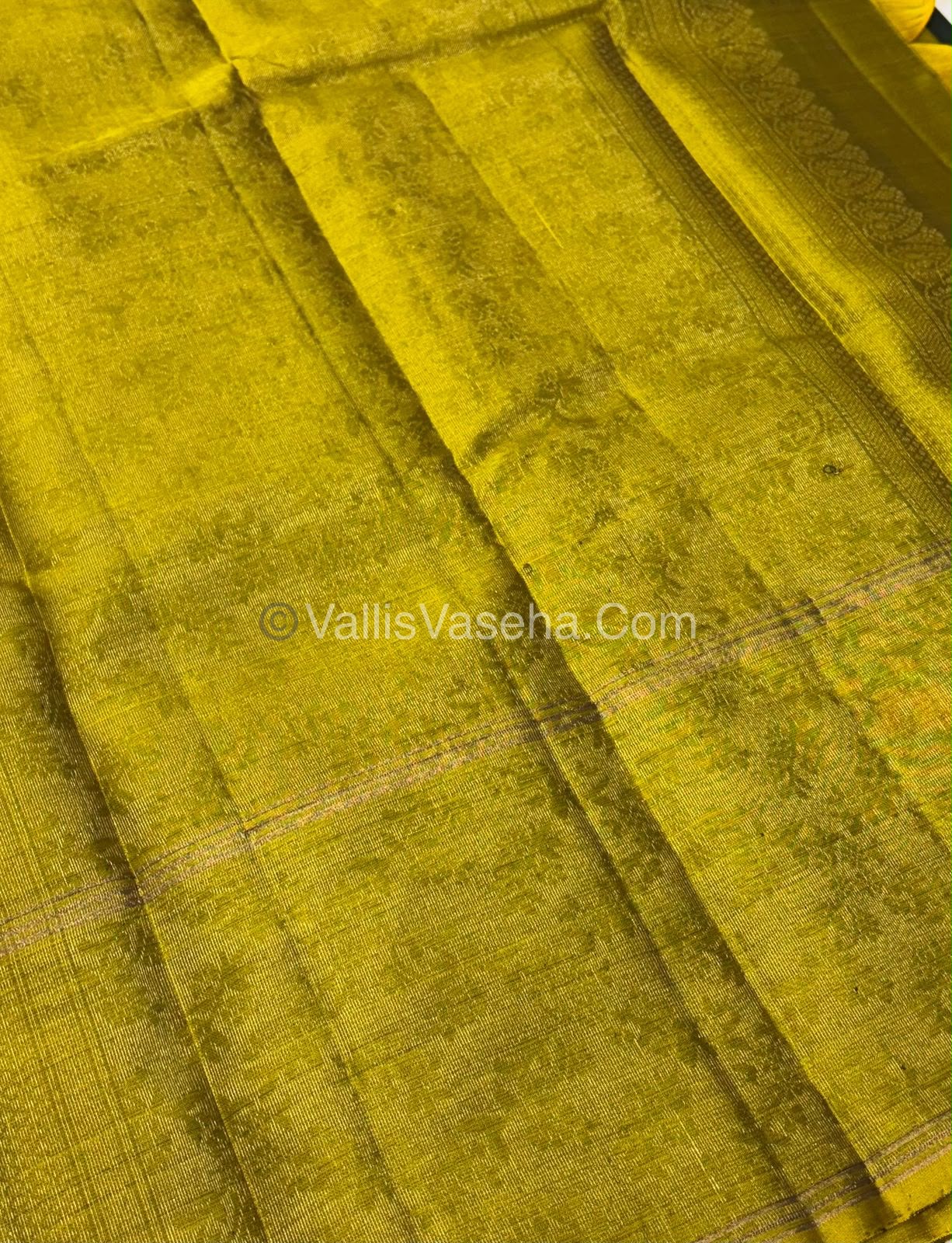 Half Mix - Pure Soft Silk Saree - Long Retta Petta Border with Butta - VVPSS076