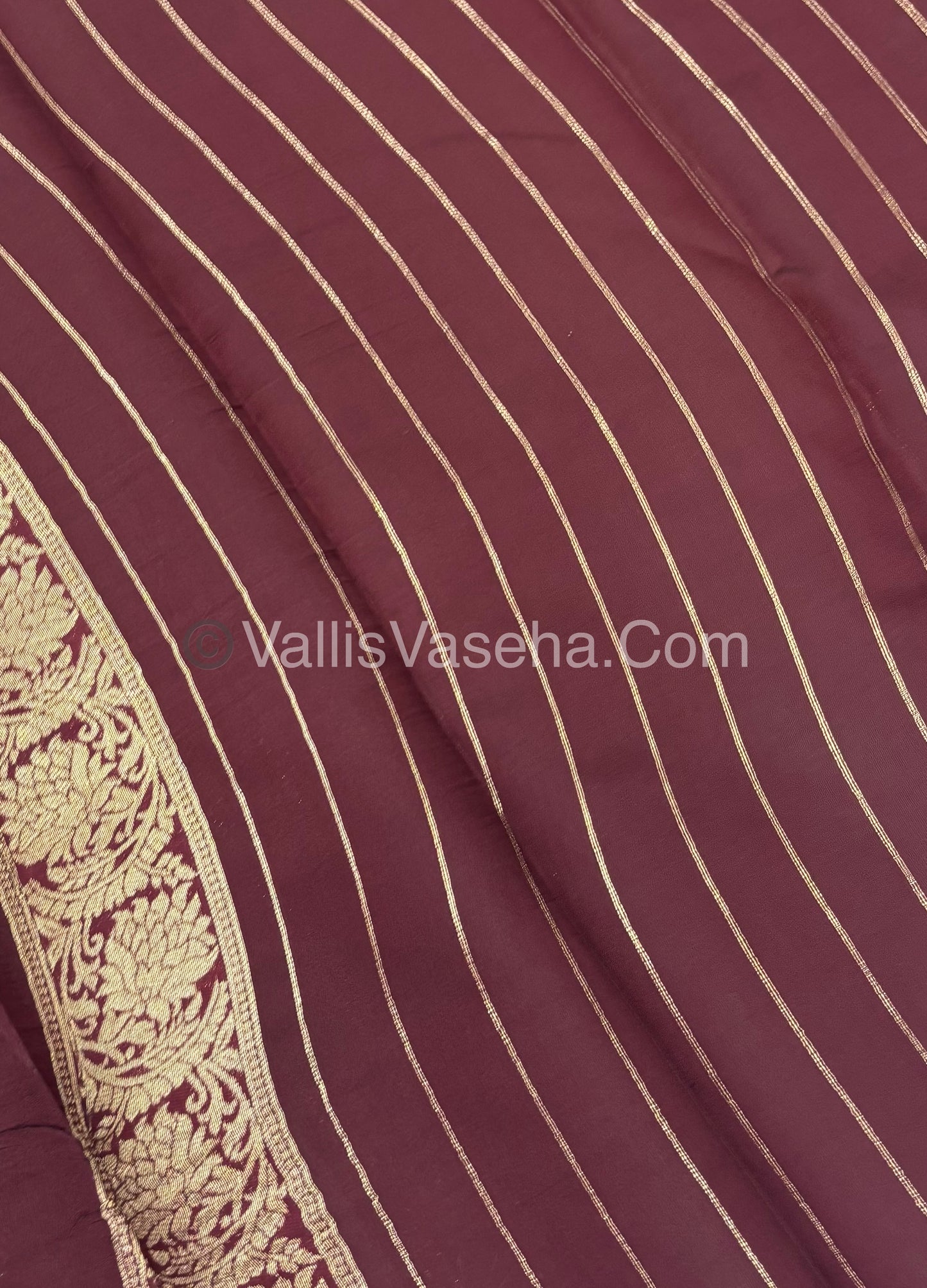 Kanchi Semi Silk - Mayil & Chakkaram design - Rust Orange with Brown - VVKSS005