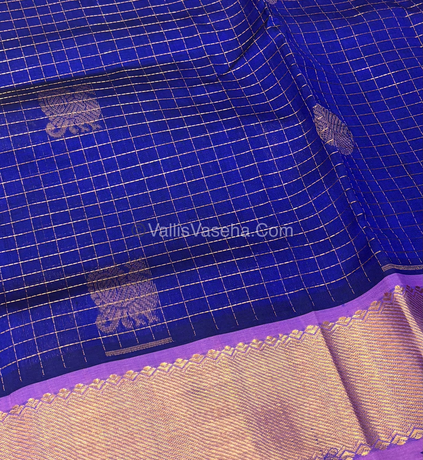 Pure Silk Cotton Saree - Mayil & Chakkaram Design - Pink With Peach Shade - VVMC002