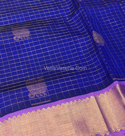 Pure Silk Cotton Saree - Mayil & Chakkaram Design - Pink With Peach Shade - VVMC002