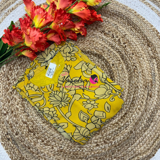 Ready Made - Georgette - Maxi Type - Yellow Color  - VVFMG001