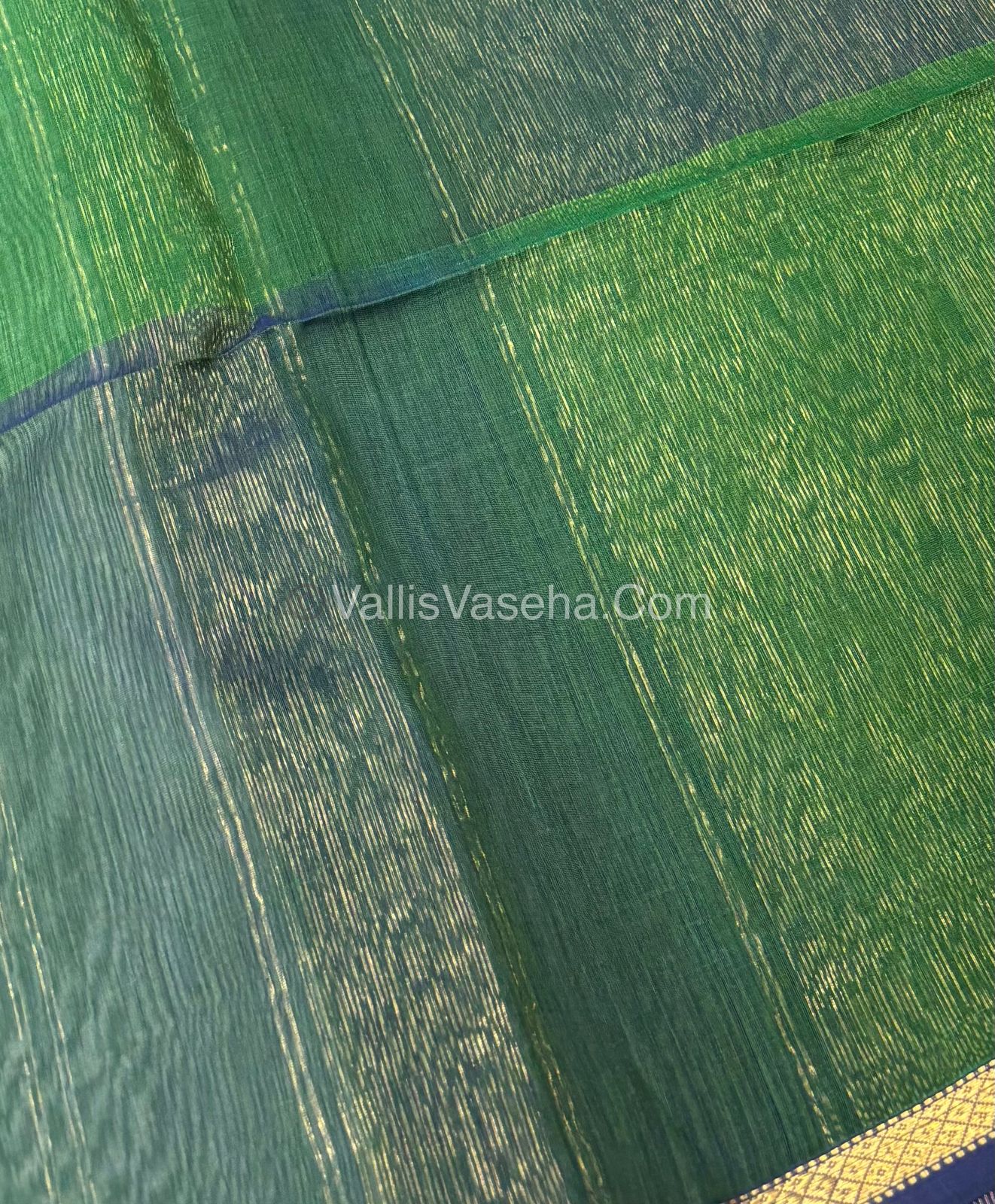 Pure Maheshwari Silk Cotton Saree - Dual Color Combo - VVMSC001