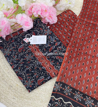 Ready Made - Anarkali - Salwar, Kameez & Duppatta(3pc)- Printed Cotton - VVAS002