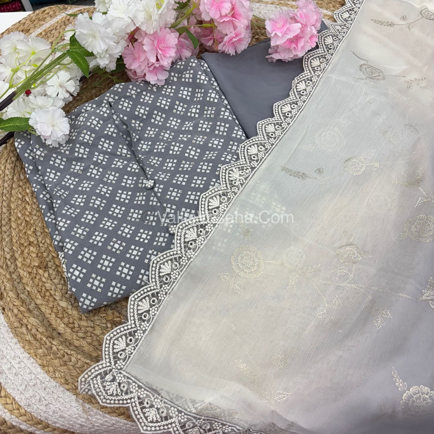15%less - Offer Unstitched Material - Royal Crape  Material - VVDUM003