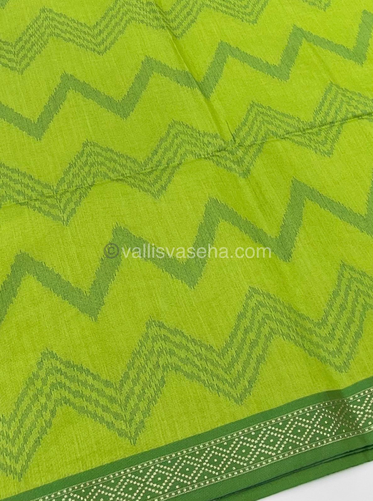 Semi Raw Silk with Zig Zag  Design Weaving - VVRS003