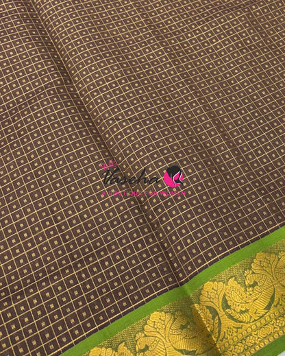 Semi Silk Cotton Saree Lakshadeepam Shade |VVSSC009