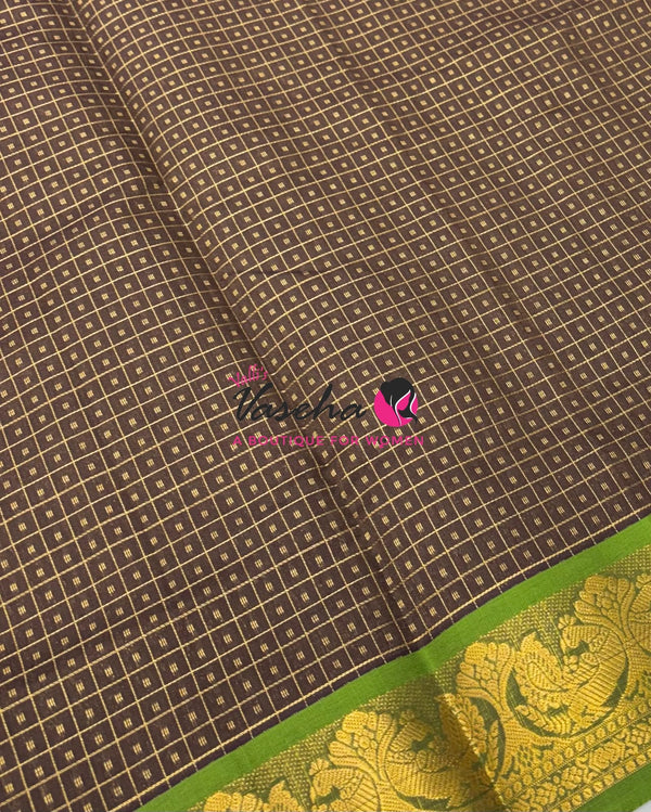 Semi Silk Cotton Saree Lakshadeepam Shade |VVSSC009