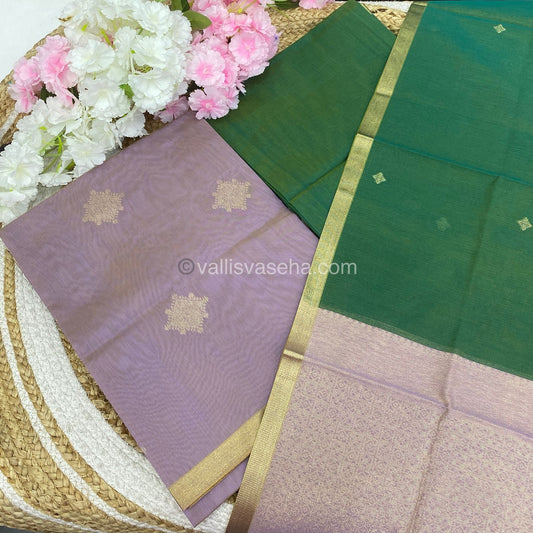 Unstitched Salwar Material -Silk Cotton - VVUSM006