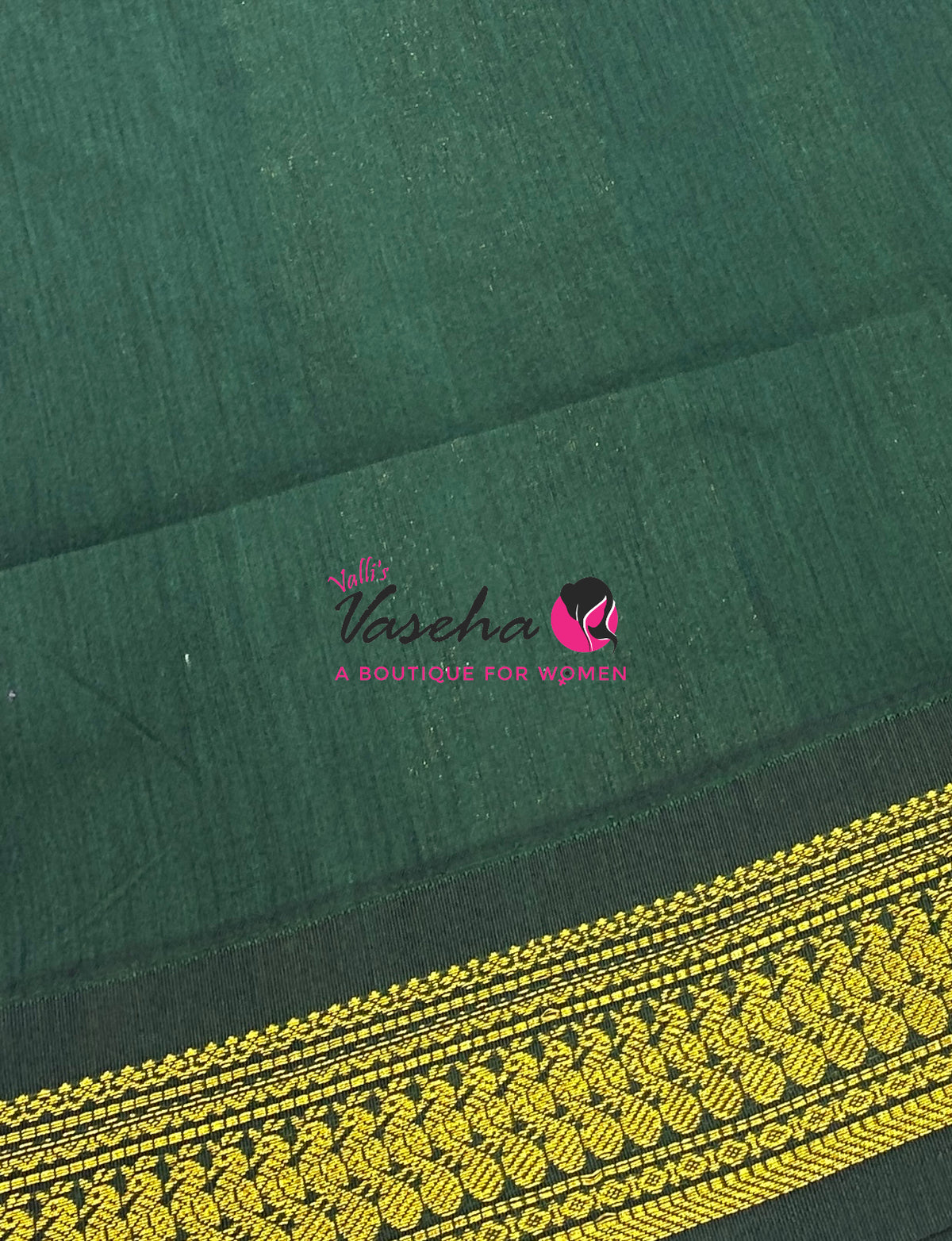 Kalyani Cotton Saree - Pink With Green Shade - VVKC002