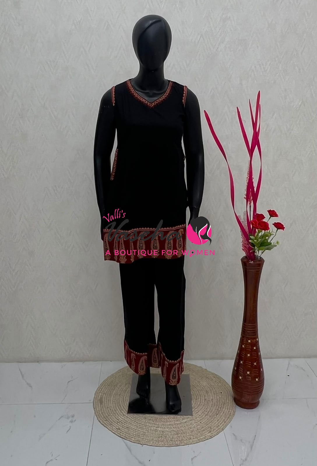 Top & Bottom(2pc) Co-Ord Set - Khadi Cotton - VVCS013