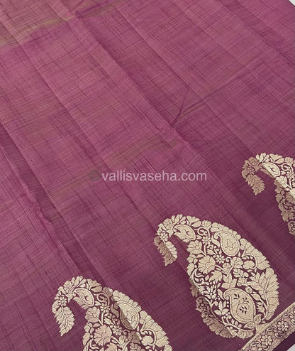 Semi Tussar Silk - Wine Shade - VVSTS002