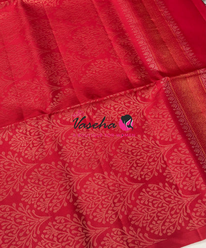 Pure Soft Silk Saree  - Red Shade - VVPSS094